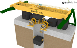 3D model of the Gravitricity storage system. Source: www.gravitricity.com.