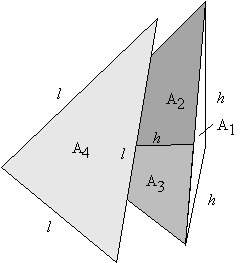 Completion of enclosure by addition of equilateral triangle, surface 4.