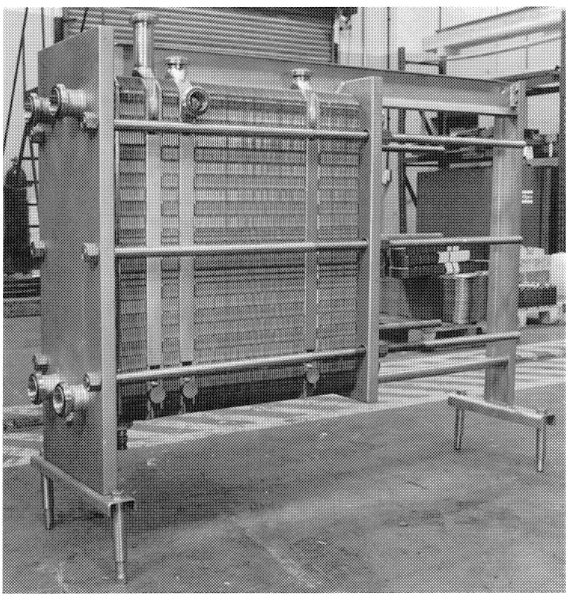 Plate heat exchanger. (With permission of APV p/c.)